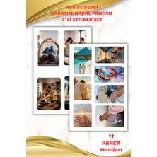 Birikiyedi Aşk Hayal/yaratım Panosu -Dream Board Sticker Seti 2 Sayfa 15 Parça-Ajanda-Journal-Manifest