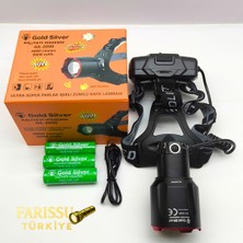 farissu 40W 4000 Lümen Profesyonel Kafa Lambası - 3 Pilli (9600 Mah) Dev Bataryalı & Sensörlü