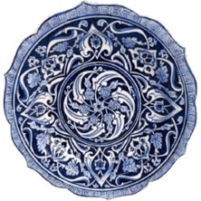 Sarayrüzgarı - Kobalt Mavi Osmanlı Tabak