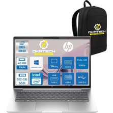 HP Probook 440 G10 İ5-1334U 40 GB Ram Ddr4 512 GB SSD 14'' Fhd IPS W11PRO Dizüstü Bilgisayar & Okatech Çanta B2PH4ESOKATECH13