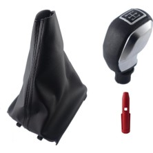 Özgürce Peugeot 206 Spor Vites Topuzu ve Çerçeveli Körük, Mat Gri Tasarım