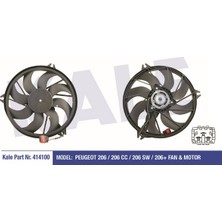 Kale FAN MOTORU DAVLUMBAZLI 414100 P206 P206+