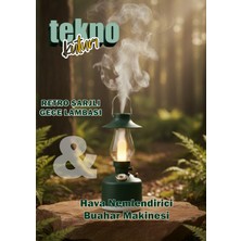 teknokutum Şarjlı Dekoratif Nostaljik Gaz Lambası Şeklinde Hava Nemlendirici