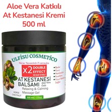ULFİSU COSMETİCO Ulfisu Cosmetico At Kestanesi Kremi 500 ml - Aloevera Katkılı Çifte Etki