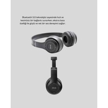 İlanib Ticaret Bluetooth 5.0 Kablosuz Kulaklık – Extra Bass Tf Kart Desteği 3.5mm Aux Girişli