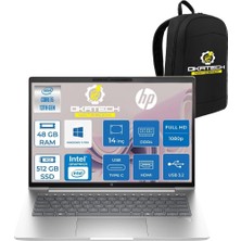 HP Probook 440 G10 İ5-1334U 48 GB Ram Ddr4 512 GB SSD 14'' Fhd IPS W11PRO Dizüstü Bilgisayar & Okatech Çanta B2PH4ESOKATECH16