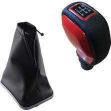 Özgürce Kırmızı Spor Vites Topuzu ve Körük Fiat Linea Punto Için Şık ve Dinamik