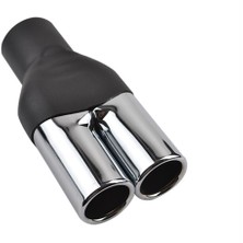 Özgürce Krom Egzoz Ucu Çiftli 48-57 Mm, Evrensel, Güçlü ve Şık Tasarım