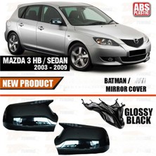 Özgürce Mazda 3 2003-2009 Uyumlu Yarasa Ayna Kapağı Piano Black
