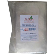 Jelatin Torba Poşet 12X20 cm Şeffaf Kalın Mikron 1000 gr 1 Paket