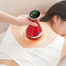 WİderMarkt Vakumlu Kupa Masaj Cihazı Kas Gevşetici – Isı ve Titreşimli Elektrikli Masaj Aleti