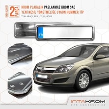 Özgürce Krom Plakalık Hummer Tip 2 Adet Opel Astra H Için Şık ve Parlak Tasarım