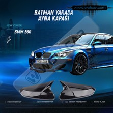 Özgürce 2003 Bmw E60 Piano Black Batman/yarasa Ayna Kapağı, Şık ve Dayanıklı