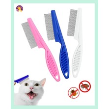 Pet Double Brush Kedi ve Köpek Bit Pire Tarağı 14 cm (Küçük Irk Için)