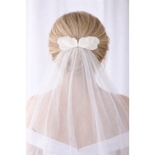 Seramik Yaprak Desenli Gelin Saç Aksesuarı Söz,nişan,nikah Topuz Tokası 2 Adet