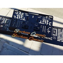 Özgürce Kişiye Özel Lazer Kesim Pleksi Takmatik Seti, Kare ve Uzun Plakalık