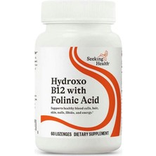 Seeking Health Hydroxo B12 With Folinic Acid 60 Lozenges Tablet- Non-Methylated Form Of Folate.