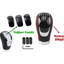 Özgürce Universal Manuel Vites Topuzu, Kırmızı Dikişli, Mandalsız, 5 ve 6 Ileri