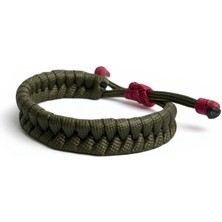 Plentiful  Paracord Bileklik Ayarlanabilir– Kamuflaj Seri Ikili Örgü Yeşil