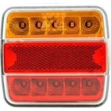 Özgürce 12V Kare LED Stop Lambası, Römork ve Karavan Için, Tek Adet