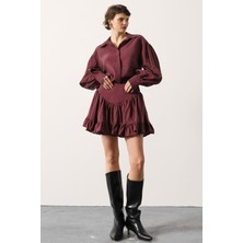 Korse Belli Pileli Mini Etek