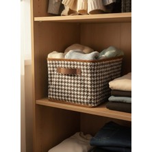 Handyol 1 Adet Çelik Dolap ve Raf Içi Düzenleyici Acı Kahve 45X25X20 Katlanabilir Kıyafet Organizeri