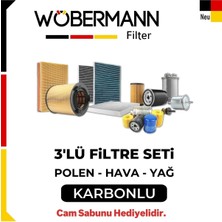 Özgürce Seat Cordoba 1.4 Tdı Filtre Bakım Seti 2003-2009, 3'lü Karbonlu