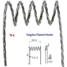 Tungusten Filaman Heater Size: Φ0.6×3M×6T×60MM.1KG