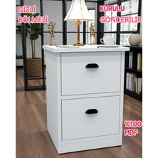 Enfa Store Gloin Gizli Bölmeli Komodin,mdf,kurulu Gönderilir,montaj Gerekmez,komidin,mdf Komodin,komodin