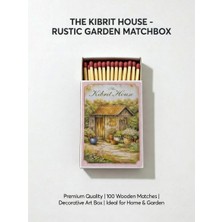 The Kibrit House  Rustik Bahçe Kulübesi Temalı Dekoratif Mum Yanı Konsept Uzun Kibrit - The Kibrit House