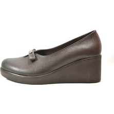 Beety 101.247 Hakiki Deri Dolgu Topuklu Günlük Kadın Ayakkabı