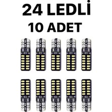 Özgürce 24 LED Metal Park Plaka Tavan Ampulü, 10'lu Set, Ultra Beyaz Aydınlatma
