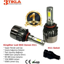 Özgürce Yüksek Güçlü H11 Beyaz LED Xenon Şimşek Far Ampülü 8000 Lümen