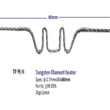 Tungusten Filament Heater. Φ0.7MMX3MX80MM.2KG