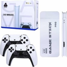 Sepetink Game Stick 4K Retro Çift Kollu Atari Oyunlari +20000 Oyunlu Konsol Nostalji