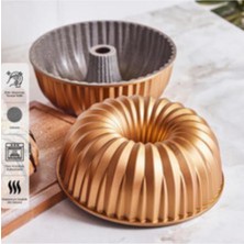 abnturk Granit Döküm Sık Dilimli 26*9cm Yanmaz Yapışmaz Kek Kalıbı