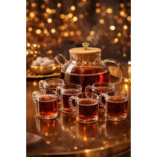 Lumindra Filiz Çay Seti 6'lı Fincan Setiyle