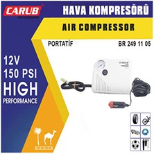 3 Adet  Carub Hava Kompresörü 12V Beyaz