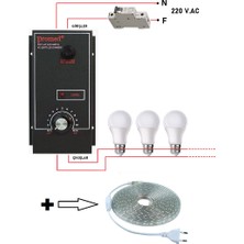 Promed 220 Vac 10A LED Ampul ve Şerit LED Dimmeri