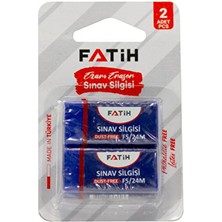 2 Adet  Fatih Sınav Silgisi 2'li
