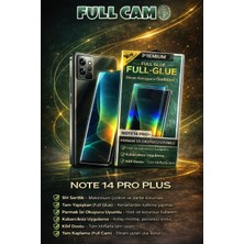 Almanara Project Note 14 Pro Plus Uyumlu 9h Full Glue Tam Kaplama Temperli Cam Ekran Koruyucu (Full Cam)
