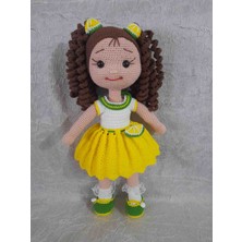 Evim Oyuncak Dünyası Limon Kıvırcık Saçlı Karnaval Bebek Amigurumi Organik