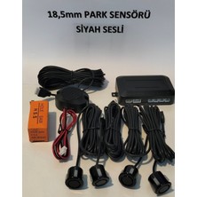 Özgürce Sesli Siyah Park Sensörü 18,5 Mm, Güvenli ve Kolay Kullanım