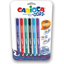 3 Adet  Carioca Oops Silinebilir Tükenmez Kalem 6lı