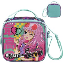 4 Adet   Muggle MU-9059 Anime Koleksiyonu Beslenme Çantası