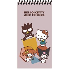 2 Adet  Hello Kitty And Friends 10*19 80 Yp Çiz. Spr.karton Kapak Defter
