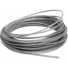 Özgürce Çelik Halat Galvaniz 4 mm 30 Metre Sağlam ve Dayanıklı Halat