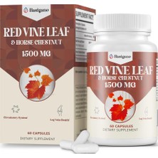 Basigano Red Vine Leaf & Horse Chestnut Extract Capsule Supplements (Vitis Vinifera) 1500MG -Premium Extract