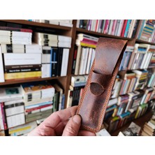 Mahfuz Gerçek Deri Özel Kalemleriniz Için Kalemlik Kalem Kutu ( Tek Kalem Için ) 26 cm \ 4,5 cm NLU314