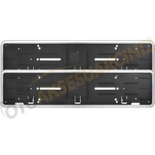 Özgürce Tak Kolay Plastik Plakalık Gümüş Gri Çerçeve 2'li Set